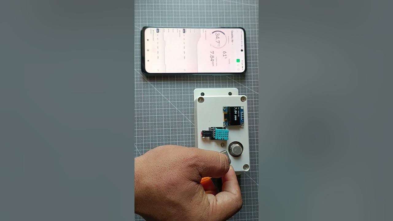 Monitoring Kualitas Udara Dengan Notifikasi Berbasis IOT #shortvideo # ...