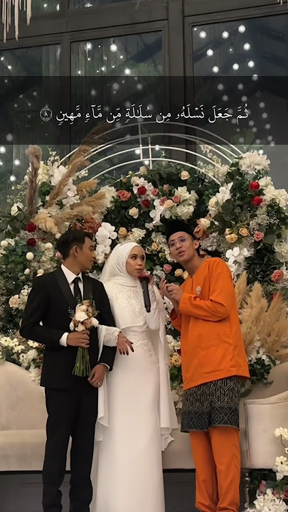 The bride and groom are having a hard time?!😨