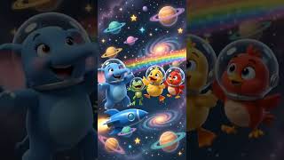 🚀 Count the rockets before they disappear into SPACE! | Numbers for Kids #shorts #fuzzyfriendslearn