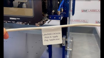 LabelMill LM3606 Table-Top Print & Apply Flag Label Applicator - Patch Cable