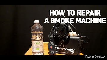 HOW TO REPAIR A FOG MACHINE DEFECT - EASY QUICK CHEAP STEPS
