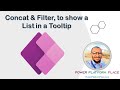 Concat & Filter to show a List in a Tooltip in PowerApps