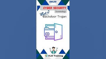 What is Backdoor Trojan? cyber security terminology#vlrtraining #cybersecurity #education