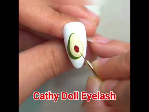 Video Cách vẽ Nail hình trái Bơ???? - youtube
