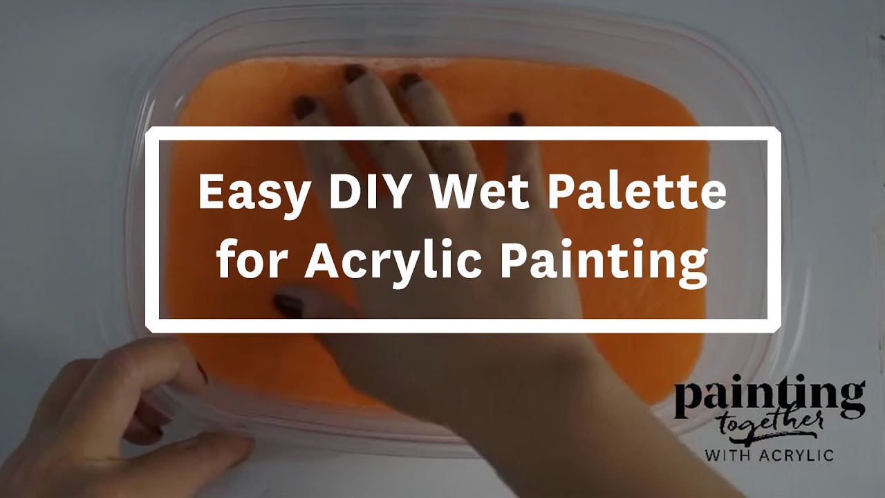 How to make a Homemade wet pallet for miniature painting 