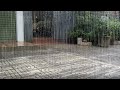 Real Heavy Rain Sounds Over the Gate of a Town House - Rain White Noise for Sleeping - Relax - Study