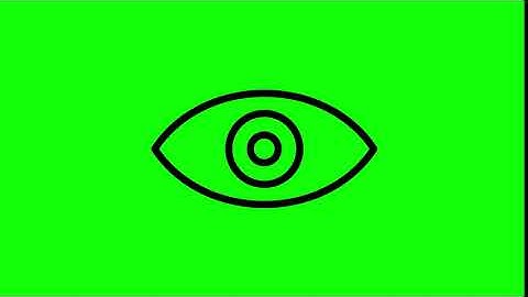 Animated View Icon on Green Screen With Pop-up Sound