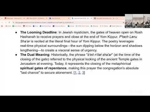 Lunch & Learn: The Poetry, Prayer and Music of the Days of Awe | August 4, 2026