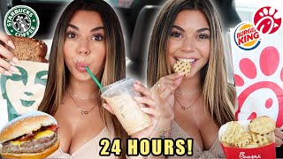 Letting FAST FOOD Employees DECIDE WHAT I EAT For 24 Hours!! *Best one YET!*