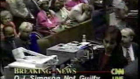 OJ Simpson Verdict CNN Coverage 1995