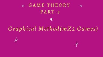 Graphical Method | m X 2 | Operations Research | Game Theory |