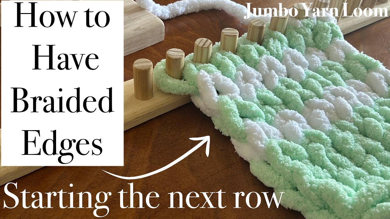 Плетеный край на толстой пряже Jumbo Yarn Loom для вязания одеяла