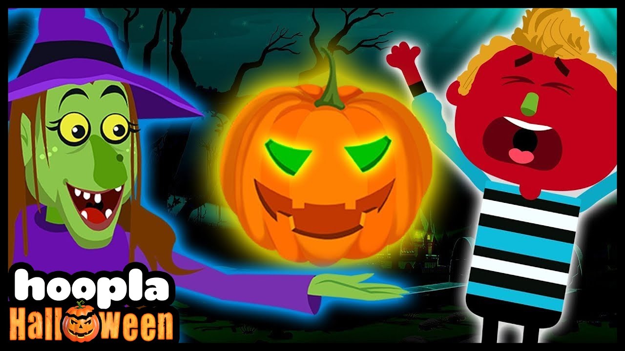 Once There Lived Creepy Witch | Funny Spooky Songs For Kids By Hoopla Halloween