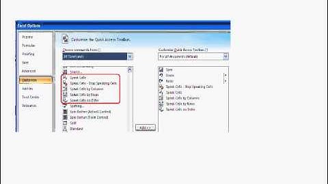 Activating Speech Recognition in Microsoft Excel 2007