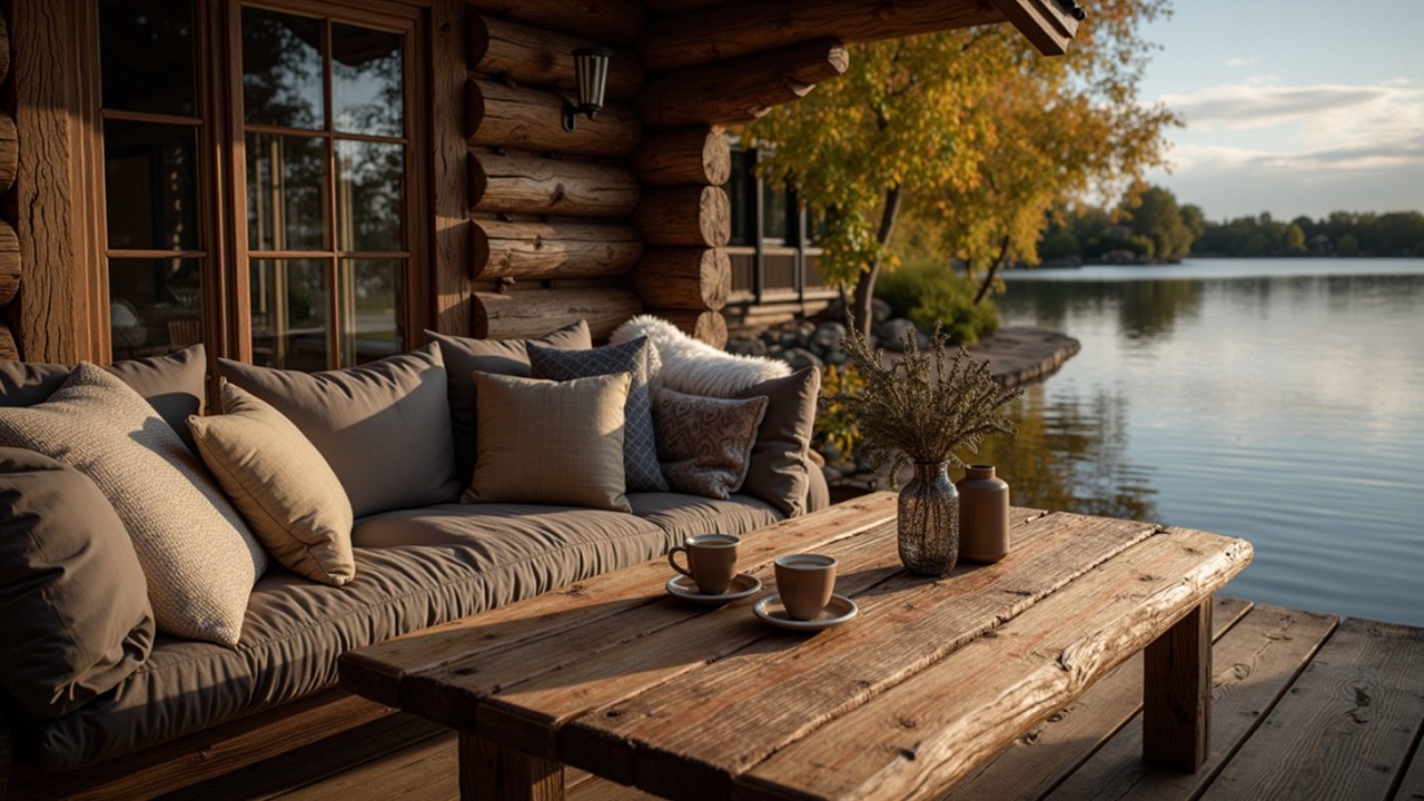 Спокойная гитарная музыка для кофе | Уютный домик и безмятежность у озера