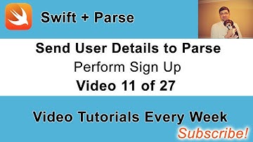 Send User Profile Details to Parse / Perform sign up.