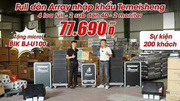 Dàn Line Array Temeisheng Gọn, Nhẹ, Chơi Sự Kiện, Cafe,đi show mini \ Sân vườn,Nhà hàng, Giá 77tr690