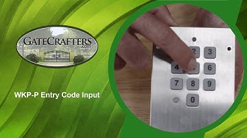 How To Program Entry Code into WKP-P Keypad