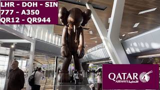 🇶🇦 I Flew FULL Journey on Qatar Airways Economy from London to Doha to Singapore! Was It WORTH It?