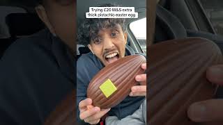 Trying £20 M&S extra thick pistachio easter egg #mands #pistachioegg #fyp #foryou