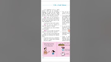 5th Standard English Textbook ll Be a Good Listener  Chapter 3 #online #english #grammar #india #edu