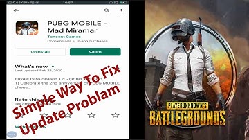 How To Fix PUBG Mobile New Update Not Showing Playstor