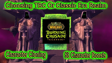 World Of Warcraft Classic TBC 💠 58 Boost + Character Cloning + Choosing Server Classic Era Or TBC