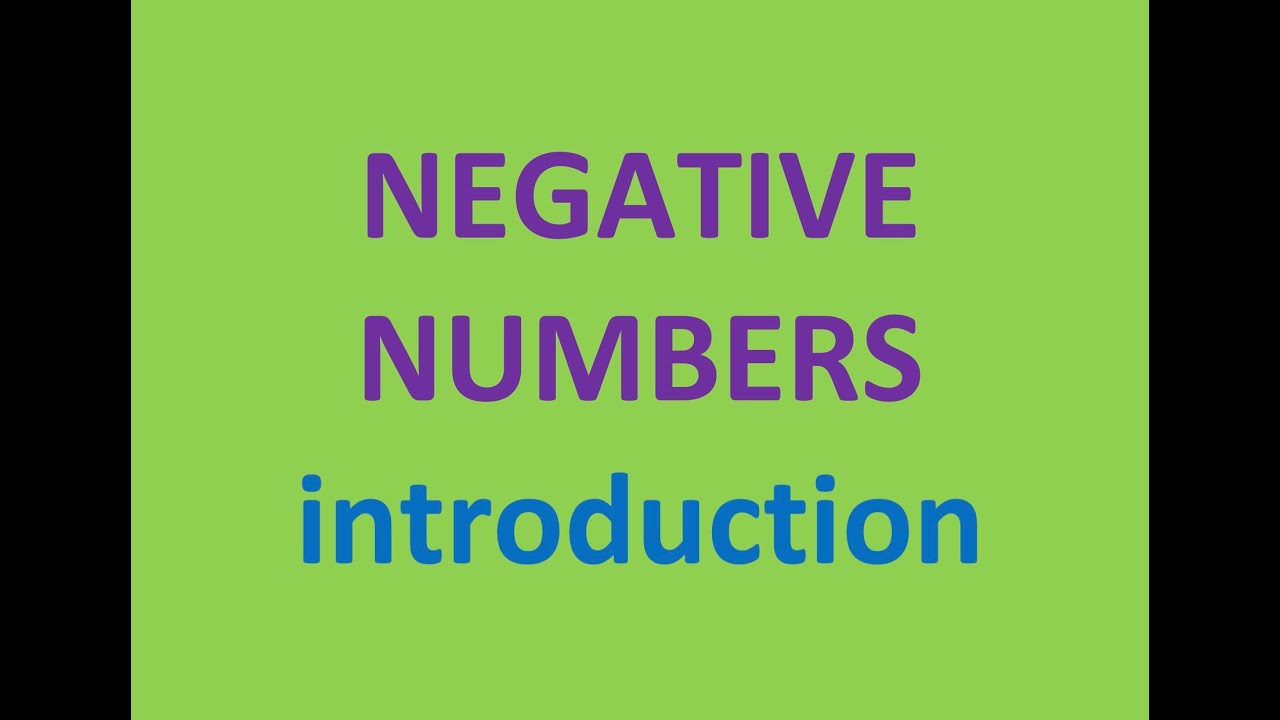 negative-numbers-introduction-youtube