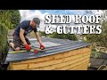 FITTING THE METAL ROOF ON THE GARDEN SHED BUILD - How did it survive Winter?