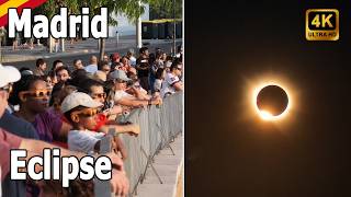 SOLAR ECLIPSE in MADRID! 🇪🇸 [4K] August 12, 2026 🚶 Walking Tour - Spain