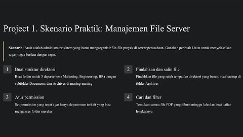Sistem Operasi - Project 1 "Manajemen File Server dengan perintah Linux"
