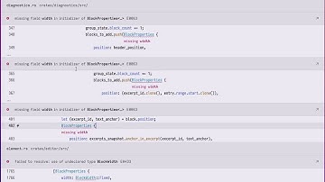 Fixing errors in Zed using multi-buffers