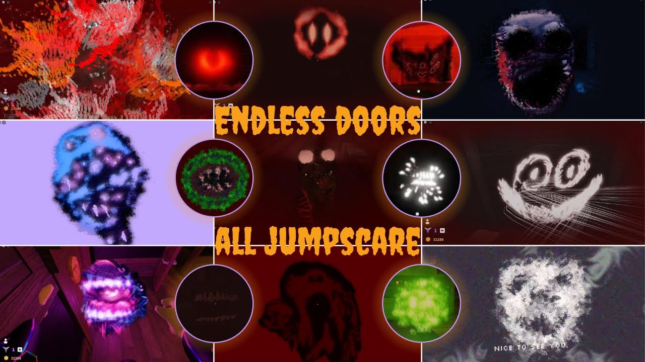 Endless Doors All Jumpscare #roblox