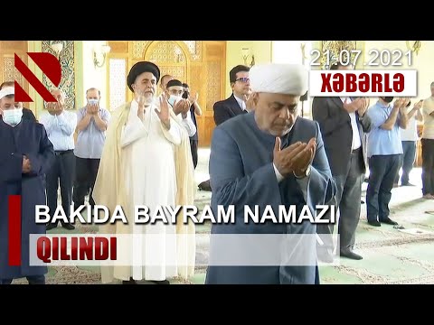 BAKIDA BAYRAM NAMAZI QILINDI / Dini ayin Şeyxülislam Allahşükür Paşazadənin imamətliyi ilə keçirildi