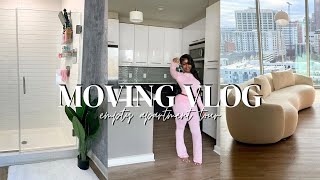 MOVING INTO MY FIRST LUXURY APARTMENT | EMPTY APARTMENT TOUR, SHOPPING,  ORGANIZING, STARTING OVER..