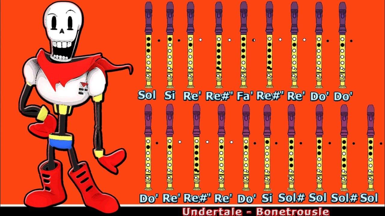 Undertale on Recorder (NOTES) YouTube