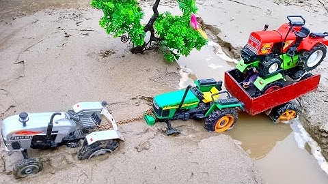 Diy tractor stuck in mud Mini science project ||Part - 48|| Tractor video || @Top Mini Loading