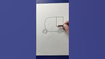 Simple auto rickshaw drawing with 9 dots