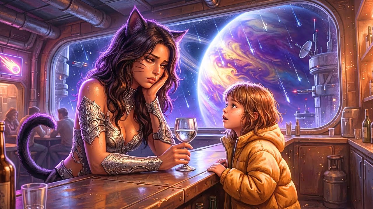 An Exiled Cat Alien Drank Alone in a Bar—Then a Pilot's Daughter Asked, 