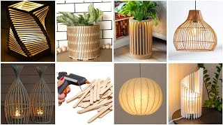 أفكار ✨بعصي وعيدان خشبية اصنعي ديكورات راقية لزينة بيتك بأقل تكلفة #deco #diy #idea #1001ideas