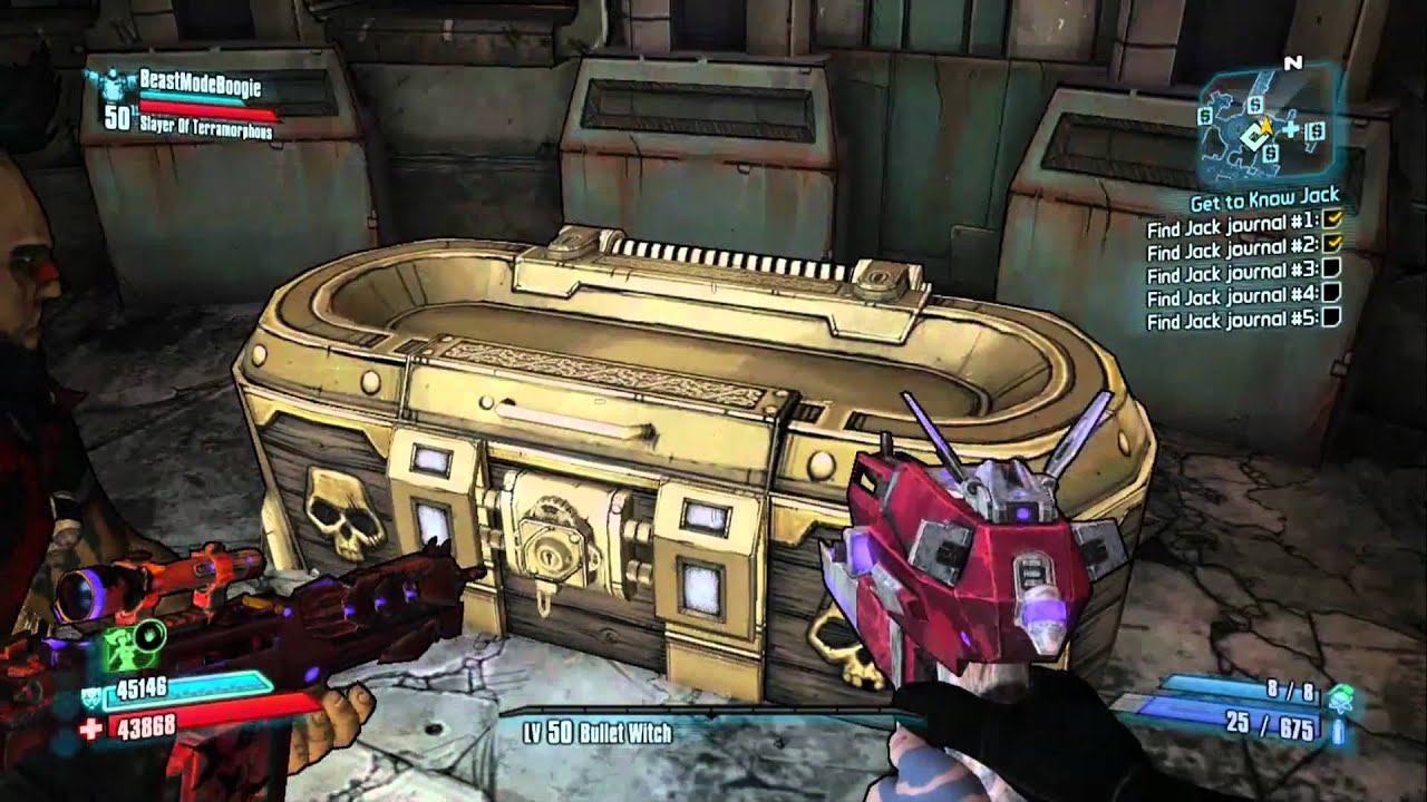 Borderlands 2 Gold Chest Location (Where to use Gold Key) 