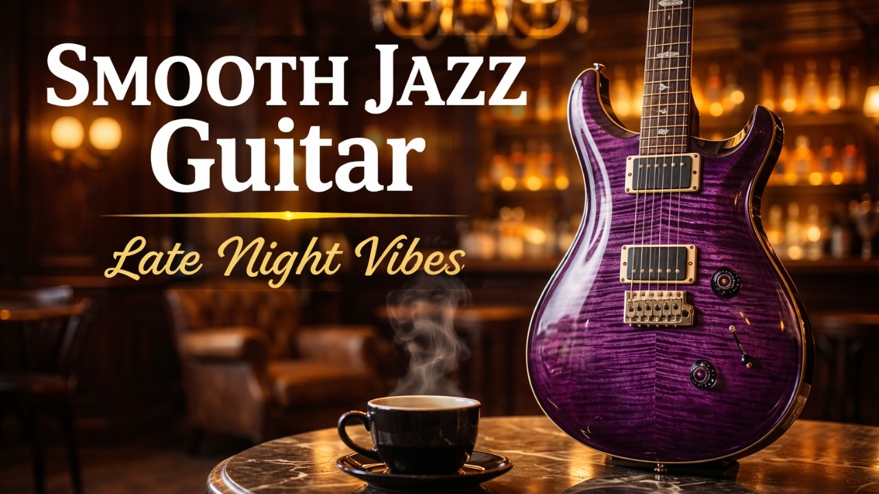 Smooth Jazz Guitar Music - Luxury Cafe Vibes • Relaxing Guitar Music for Cafe, Study & Work