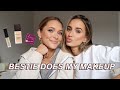 BESTIE DOES MY MAKEUP | tips from a makeup artist + chit chat with us