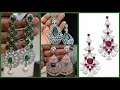 Very beautiful diamond stones new stylish earrings collection