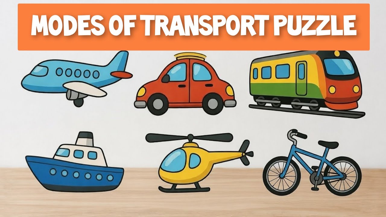 Modes of transport puzzle #lowstimulation #toddlerlearning