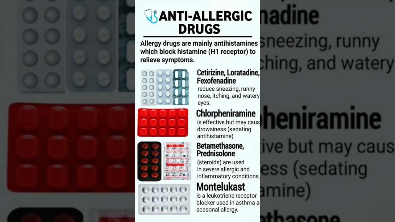 💊 Beat the allergy season! Learn about Anti-Allergic Drugs & how they keep you safe. 🌸 
