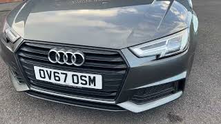 audi A4 2.0TDI S-Line Black edition Daytona Grey 2017 67-plate