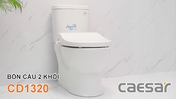 CAESAR CD1320 - Bồn cầu 2 khối xả nhấn 2 chế độ - VUATHIETBI.COM