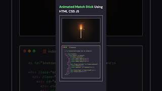 Animated Match Stick #backend  #coding #html #css #webdesign #programming   #frontend #python