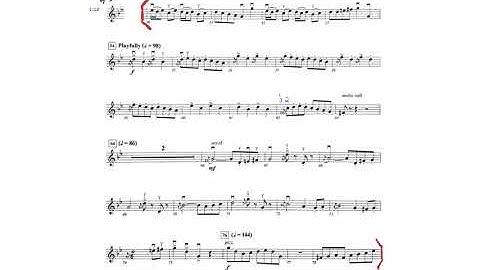 excerpt from "The Chase" by Shaffer  (at audition tempo) for violin